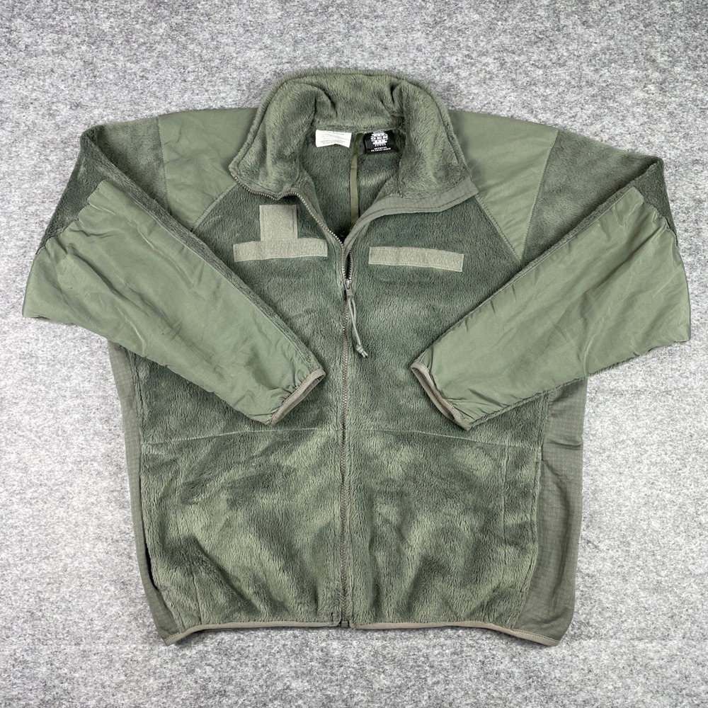 US Army Fleece Jacket Mens Large Reg Green Gen III ECWCS Polartec L3 Military